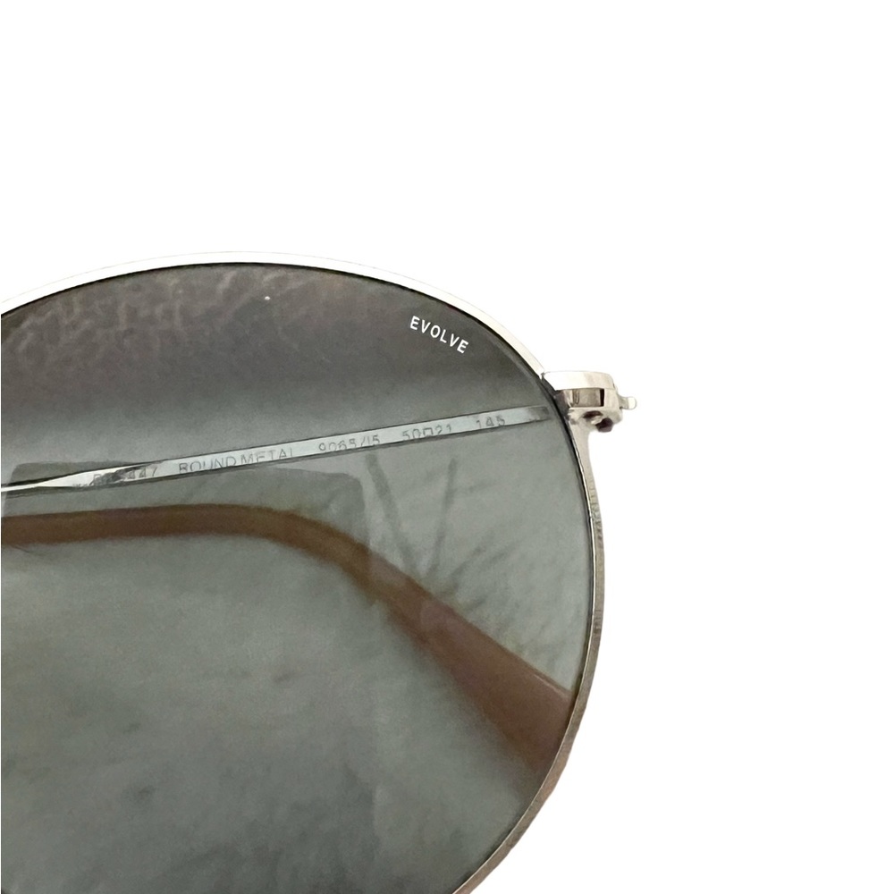 Authentic Ray-Bans Silver Frames Gray-Green Lense… - image 3